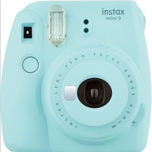 teal instax mini 9 polaroid